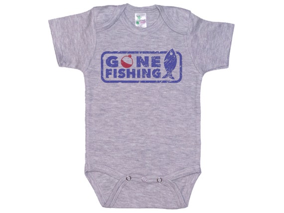 Fishing Onesie®, Gone Fishing, Fishing Baby Outfit, Infant Fishing Bodysuit,  Gone Fishing Baby Onesie®, Newborn Fishing Outfit 