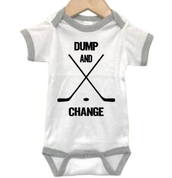 Dump and Change Hockey Baby Bodysuit Infant One Piece or Toddler T-Shirt