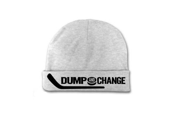 Baby Hockey Apparel, Dump And Change, Baby Beanie, Hockey Baby, Baby Shower, Newborn Hockey, Hockey Hat, Cute Baby Beanie, Infant Hockey Hat