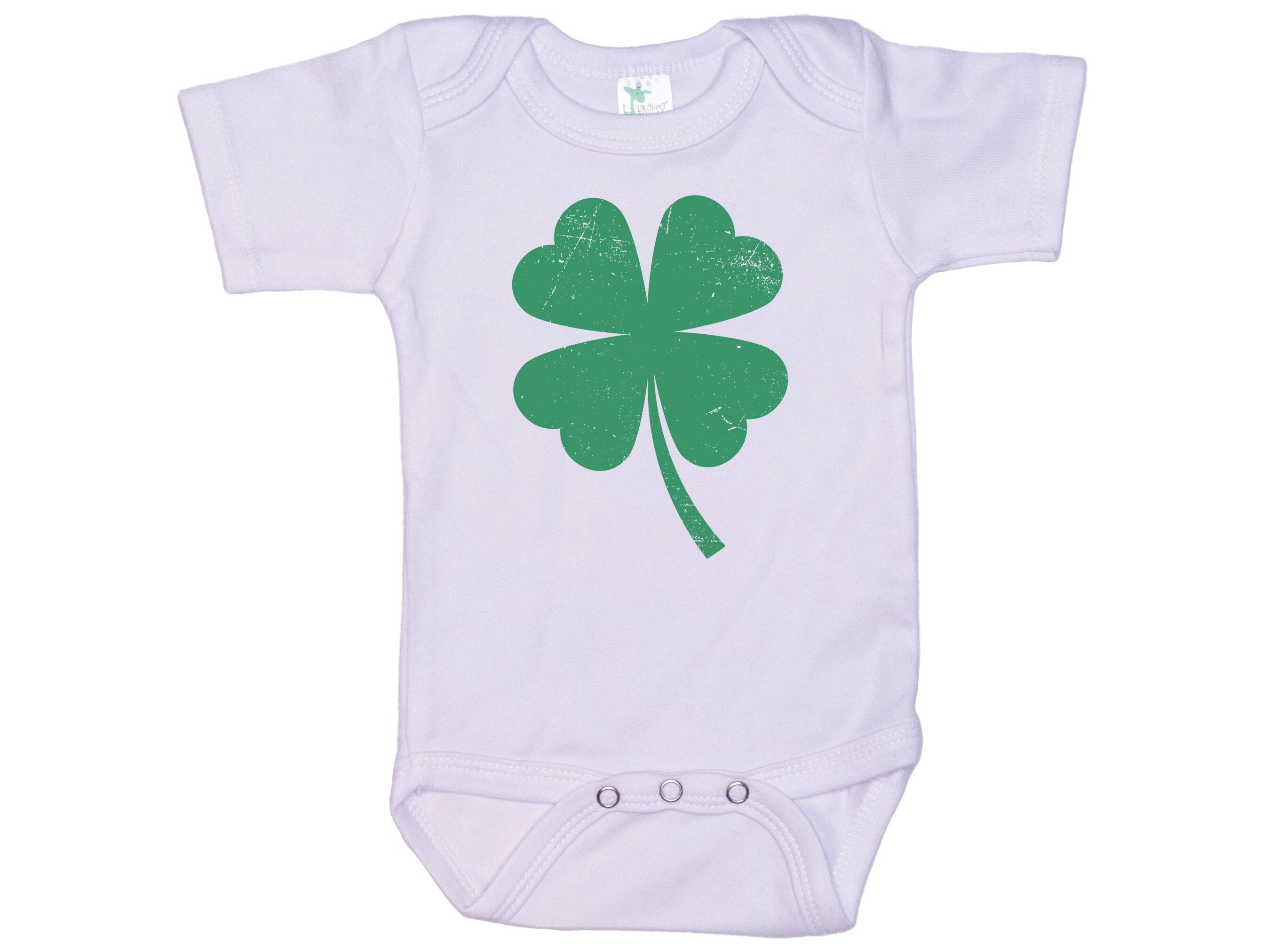 St. Patricks Day Onesie Four Leaf Clover Shamrock Onesie Baby