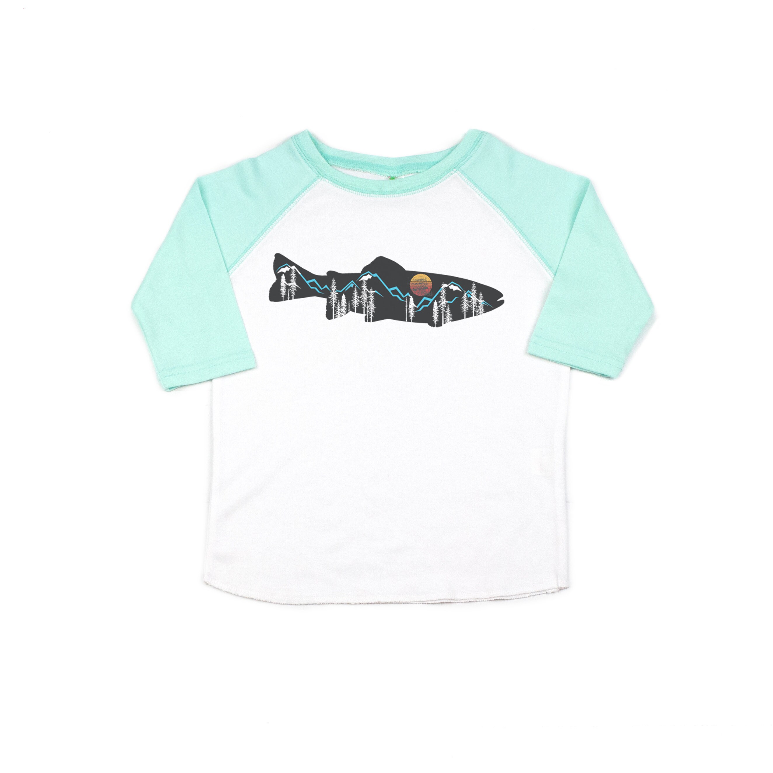 Kids Fishing Shirt, Mountain Trout, Toddler Fly Fishing Shirt