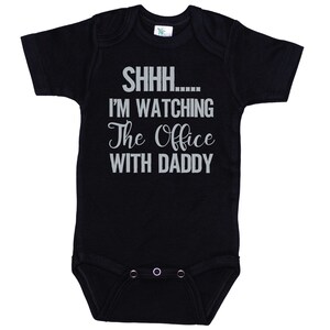 The Office Onesie®, Shh I&#39;m Watching The Office With Daddy, The TV Show &quot;The Office&quot;, Baby Shower Gift, The Office Baby Outfit, Dad Onesie®