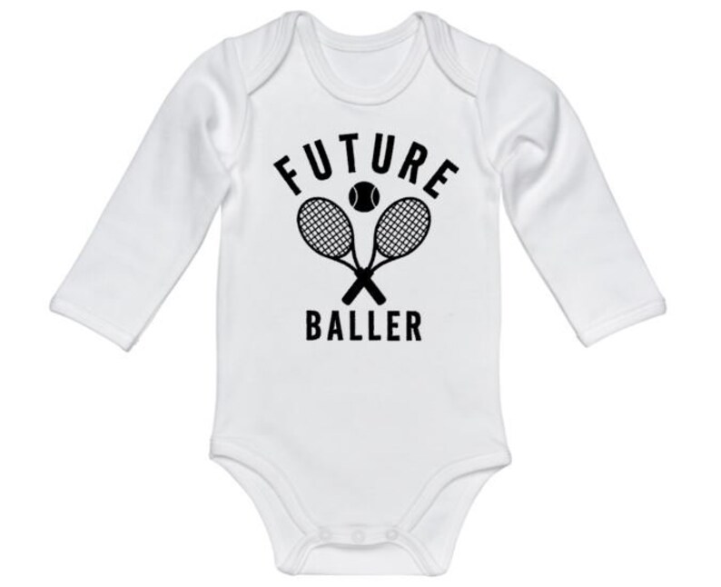 Baby Tennis Outfit Future Baller Baby Announcement Baby Etsy