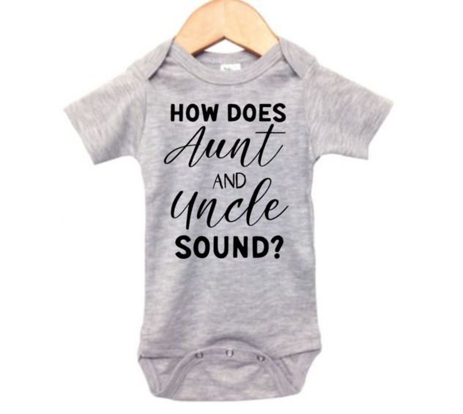 Baby Announcement How Does Aunt And Uncle Sound Pregnancy Etsy