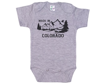 Made In Colorado, Colorado Onesie®, Baby Shower Gift, CO Onesie®, Baby Colorado Outfit, Cute Infant Outfit, Colorado Apparel, Colorado Baby