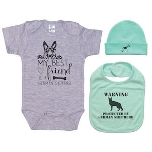 German Shepherd Onesie®, German Shepherd Bundle, Newborn German Shepherd, Baby German Shepherd Outfit, German Shepherd Apparel, Baby Shower