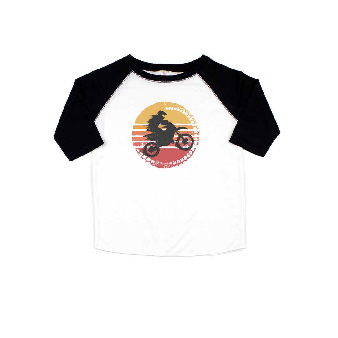 Kids Dirt Bike Shirt, Dirt Bike Sun, Children's Dirt Bike Tee, Toddler
