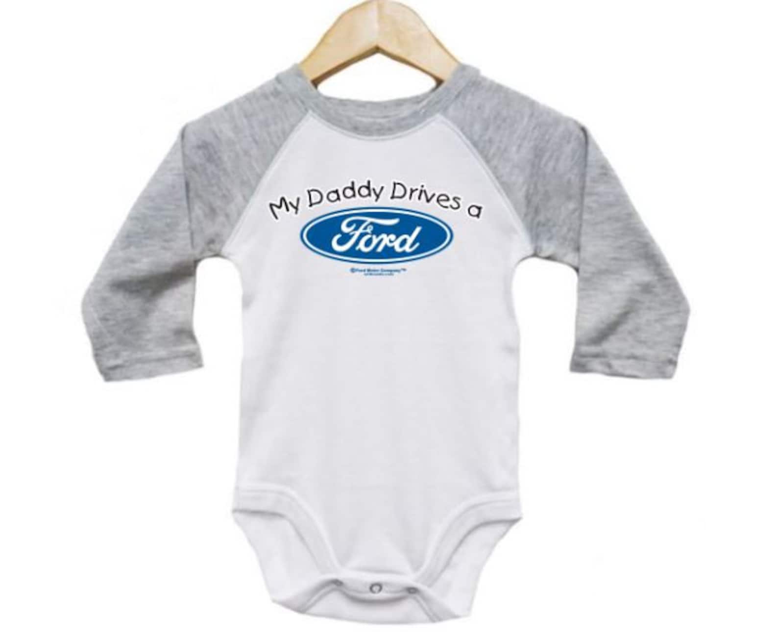Ford Baby Onesie My Daddy Drives A Ford Ford Bodysuit Ford Etsy