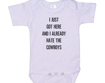 Eagles Onesie®, I Just Got Here And I Already Hate The Cowboys, New York Football, Giants Onesie®, Philadelphia Football, Washington Sports