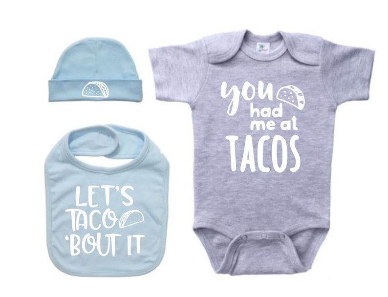 Taco Onesie Taco Baby Gift Set Baby Shower Gift Let's Etsy