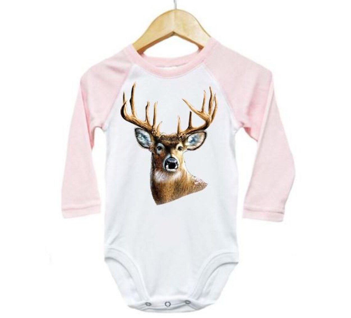 Baby Hunting Onesie Buck Hunting and Fishing Hunting Baby Etsy