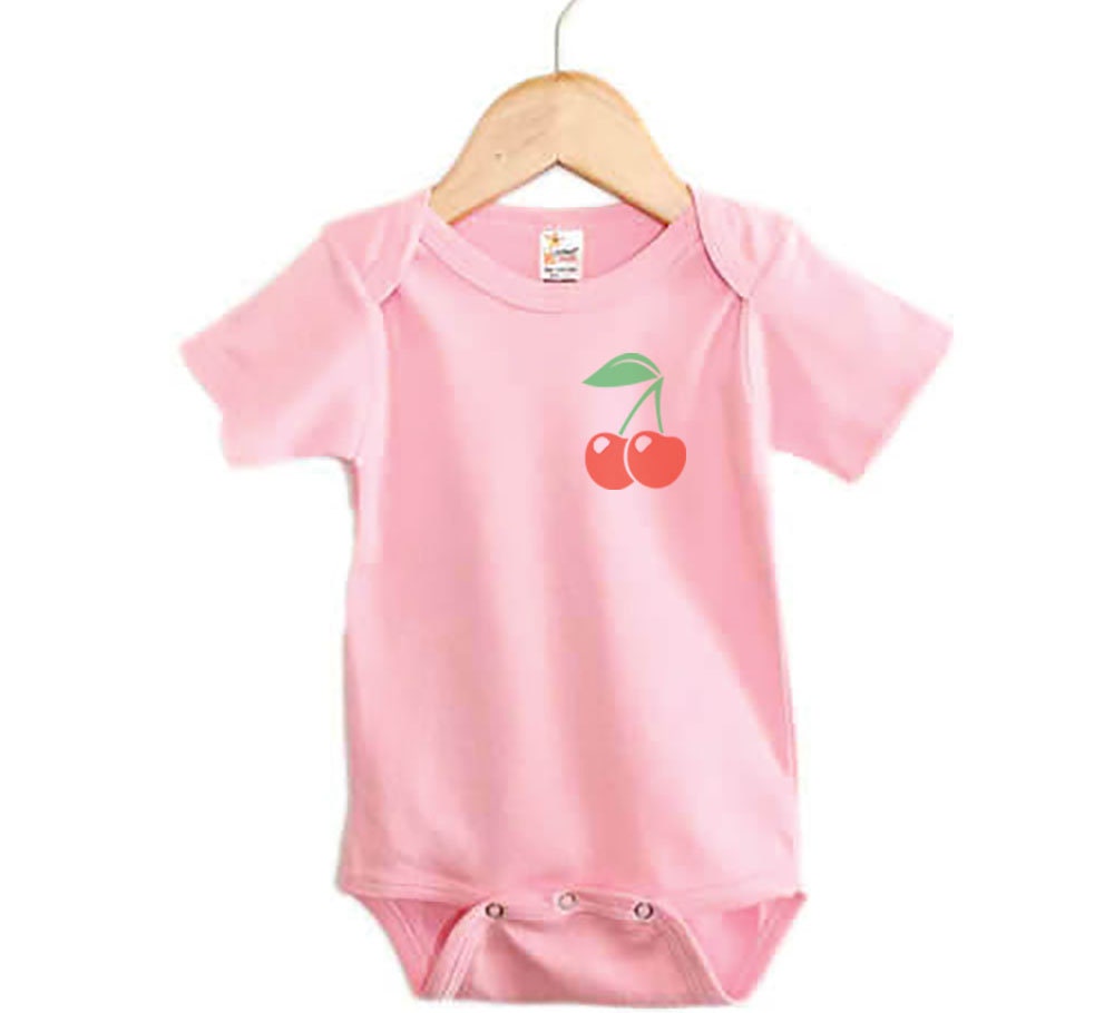 Cherry Onesie Cherry Pocket Baby Cherry Outfit Unisex Etsy