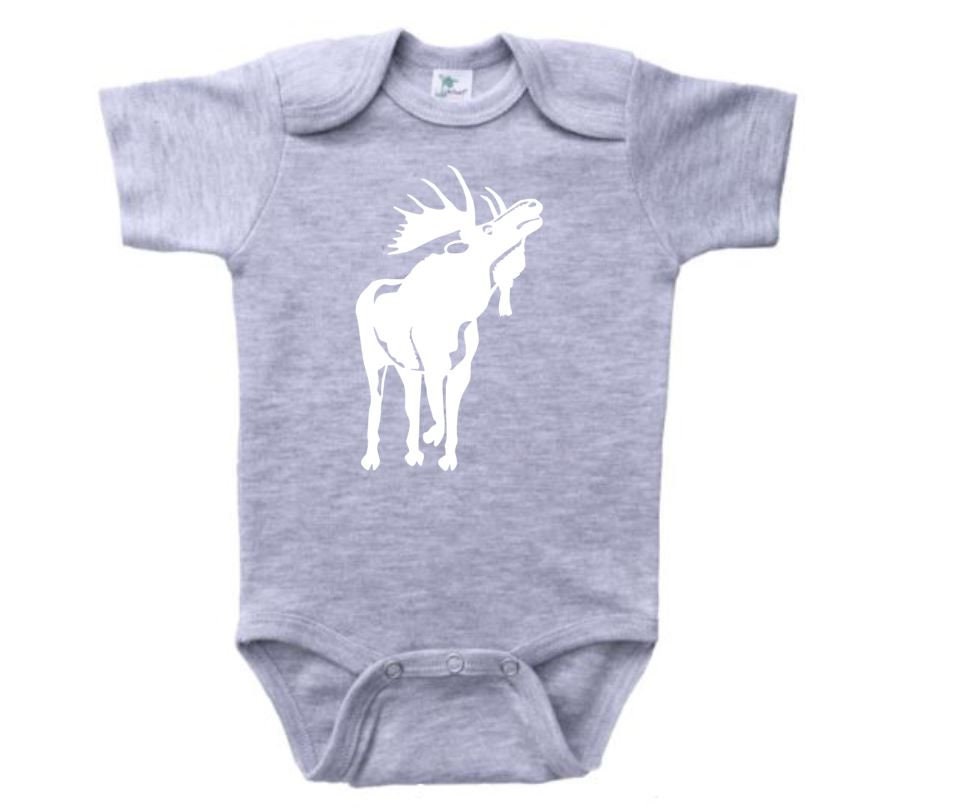 Moose Baby Onesie Moose Moose Outfit for Newborn Infant Etsy
