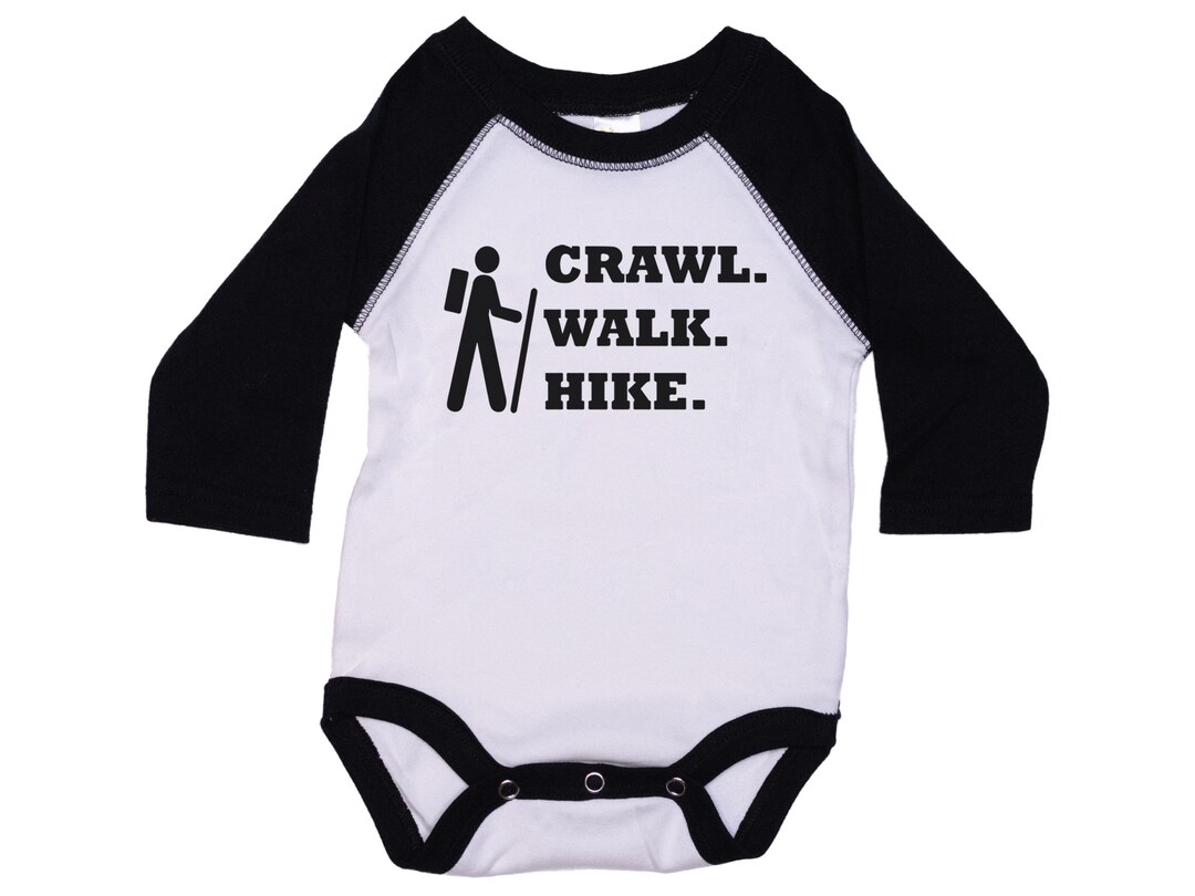 Baby Hiking Onesie Crawl Walk Hike Newborn Hiking Outfit Etsy