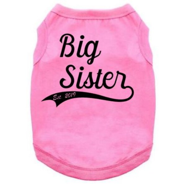 Big Sister Shirt - Puppy Dog Pregnancy Announcement