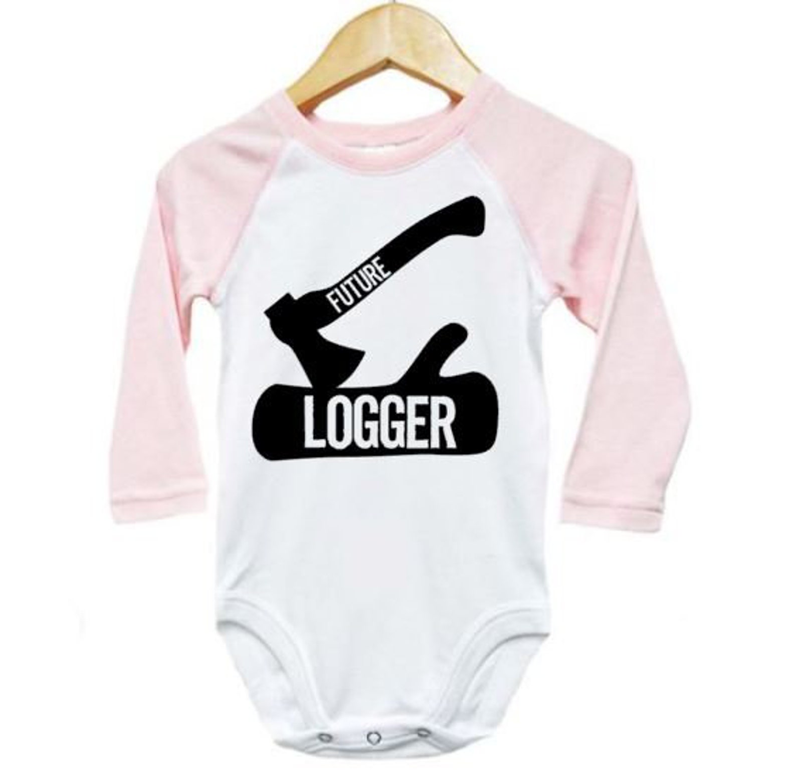 Logger Onesie Logger Bodysuit Future Logger Lumberjack Etsy