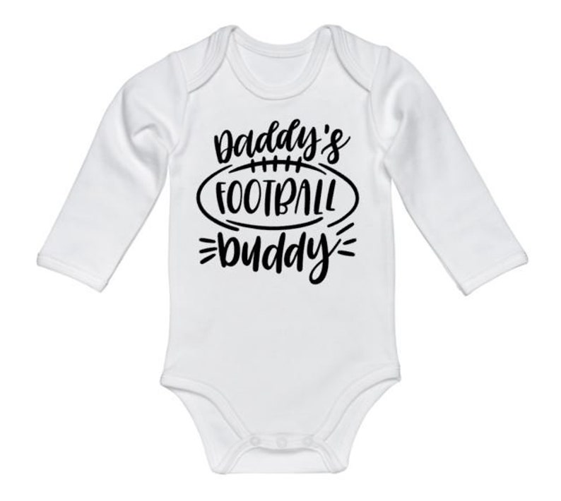 Football Onesie Daddy's Football Buddy Baby Football Etsy