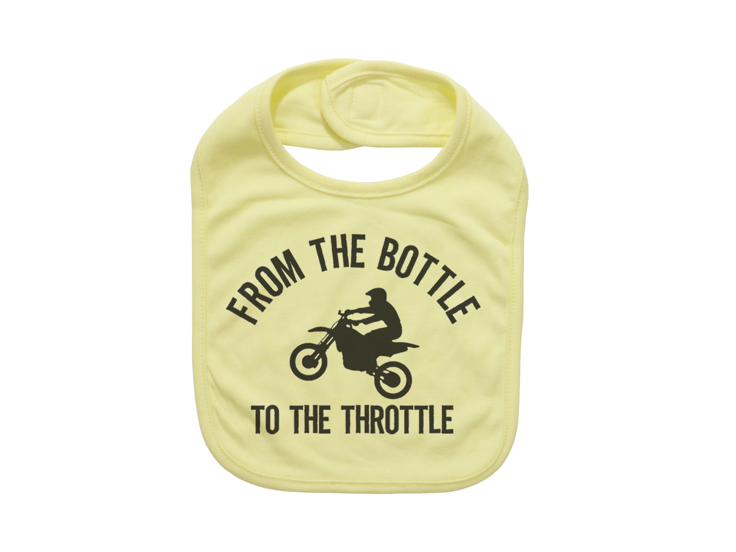 Dirt Bike Baby Bib - From The Bottle To The Throttle Motorcycle Onesie