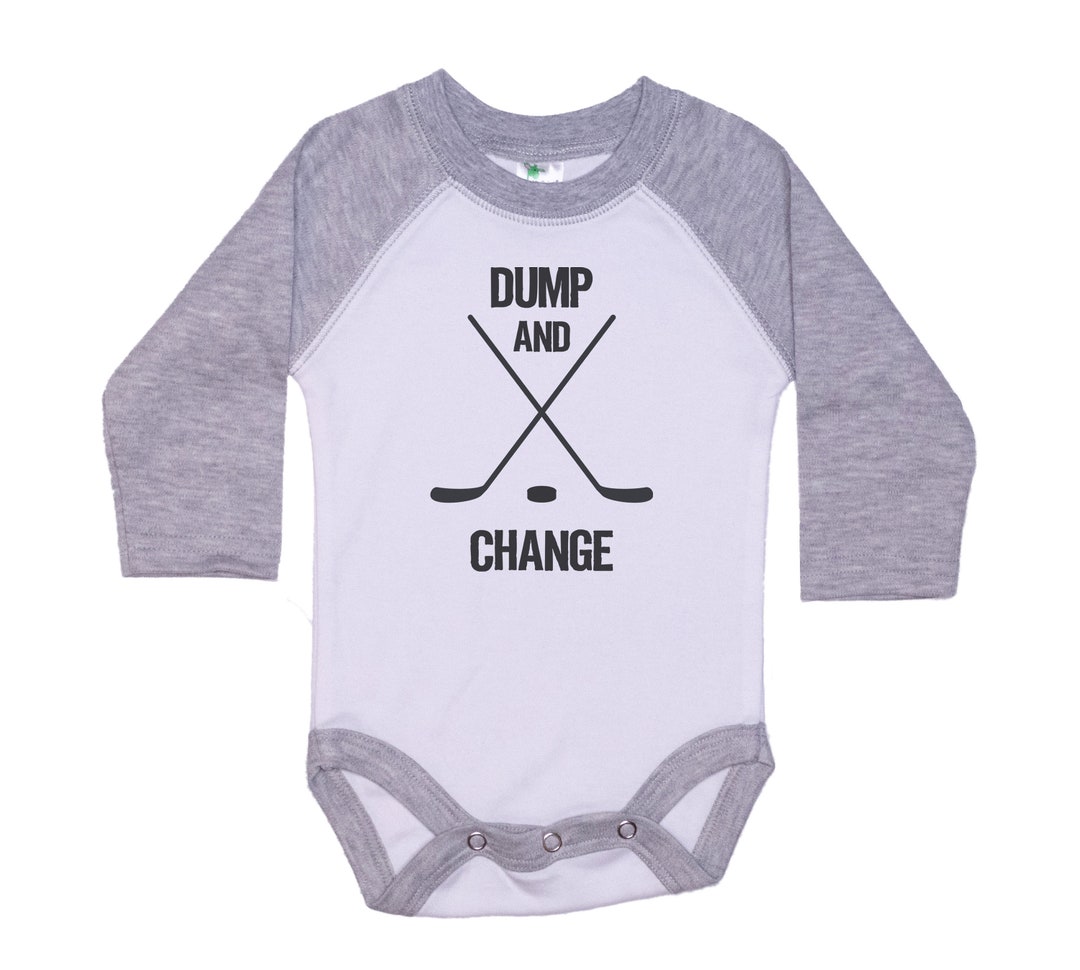 Hockey Onesie Dump and Change Hockey Baby Outfit Ice Hockey - Etsy