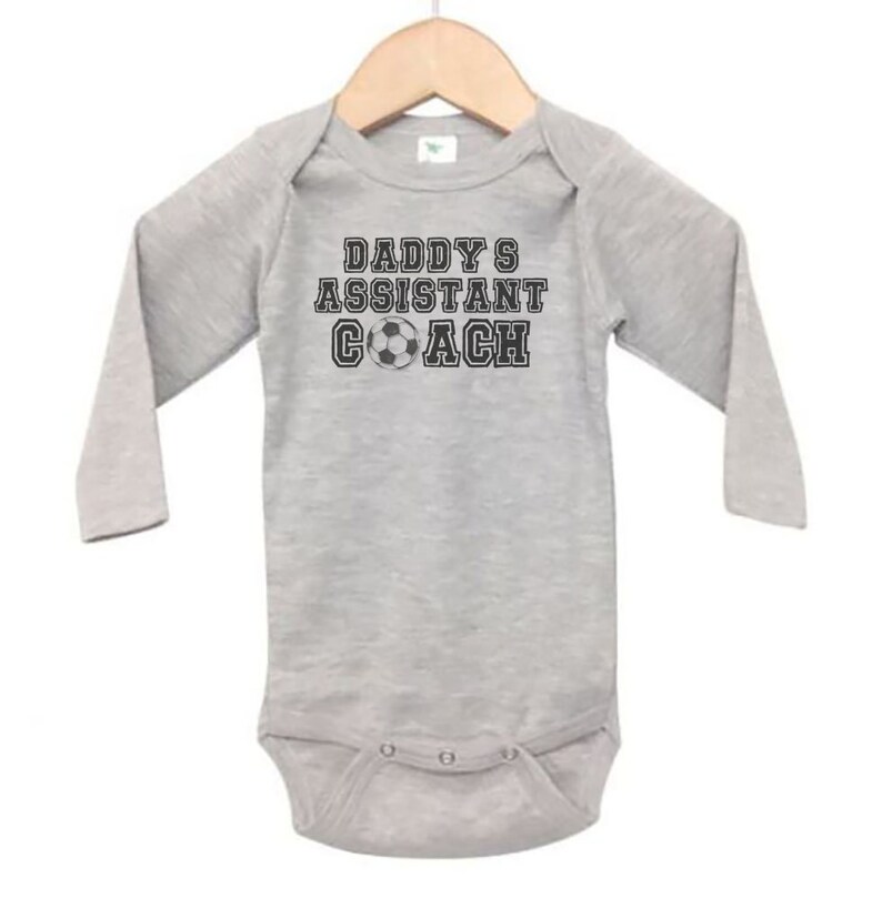 Soccer Onesie Daddy's Assistant Coach Baby Soccer Etsy