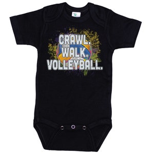 Volleyball Onesie®, Crawl Walk Volleyball, Volleyball Baby Outfit, Sporty Bodysuit, Infant Volleyball Romper, Volleyball Baby Onesie®