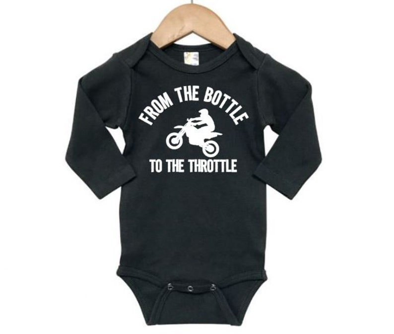 Motocross Onesie From the Bottle to the Throttle Dirt Bike Etsy