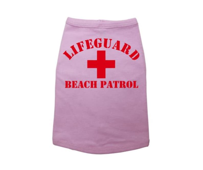 Lifeguard Dog Shirt Lifeguard Funny Dog Shirt Beach Dog Etsy