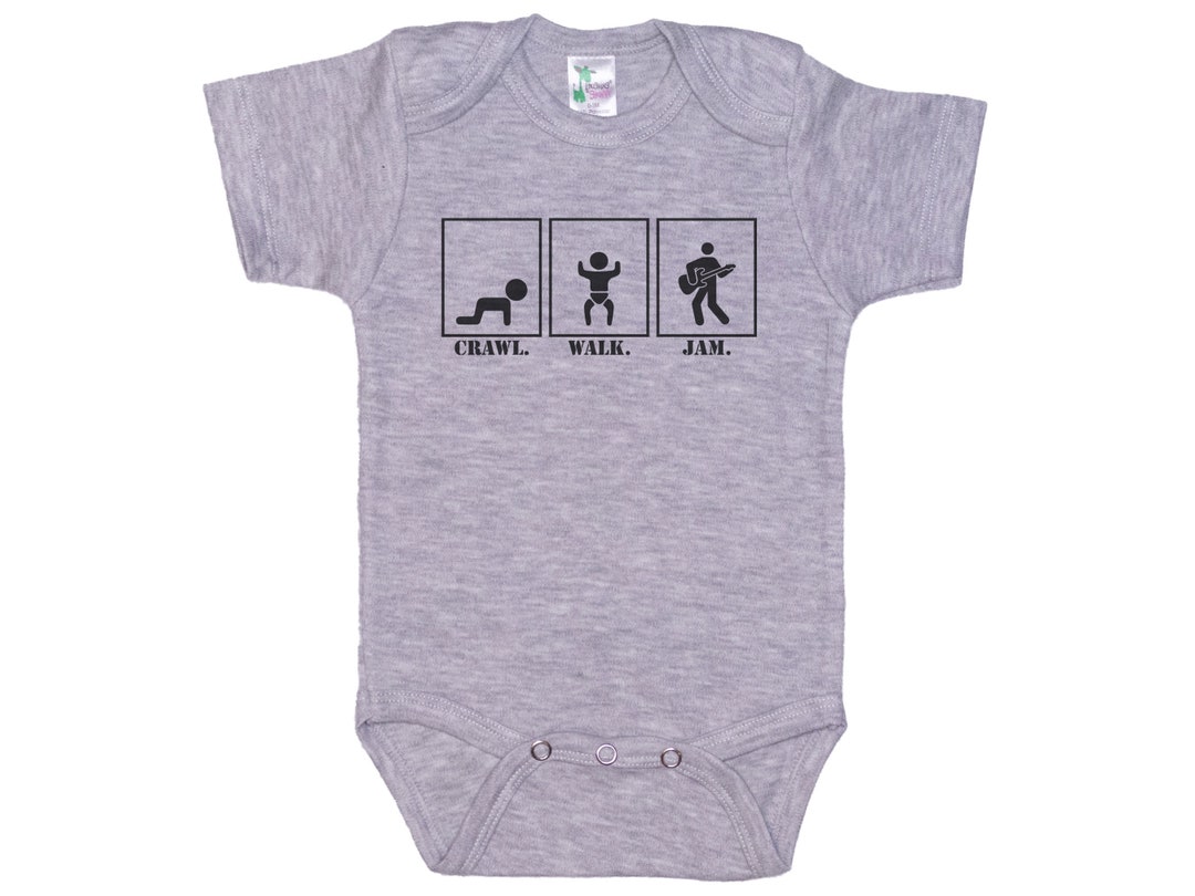 Guitar Onesie Crawl Walk Jam Guitar Bodysuit Baby - Etsy