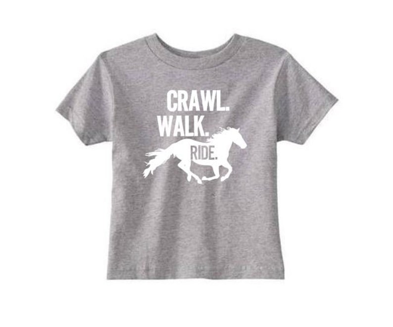Toddler Horse Shirt Crawl Walk Ride Equestrian Apparel Etsy