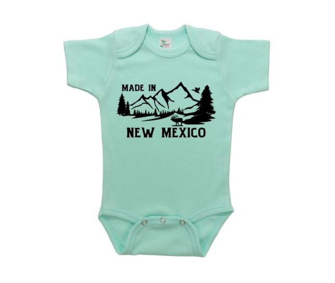 Made in New Mexico Baby New Mexico Outfit New Mexico Onesie Etsy