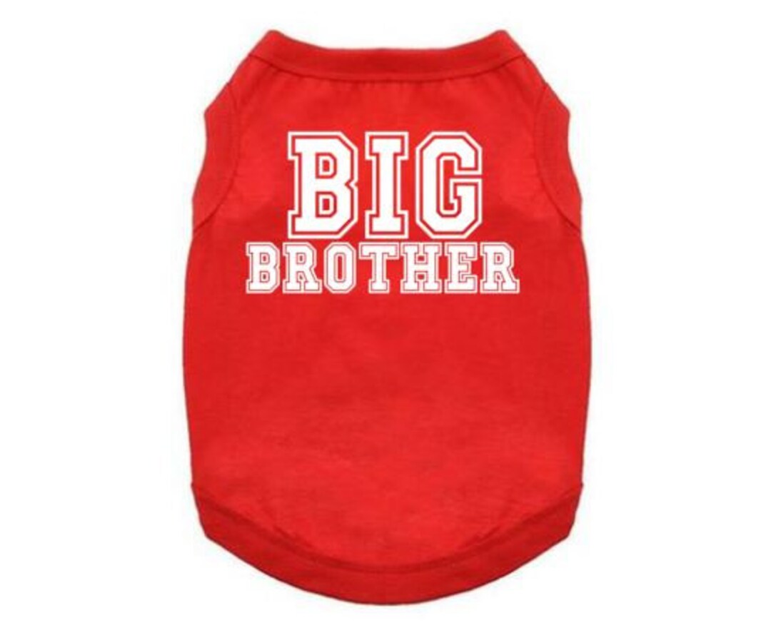 Big Brother Dog Shirt Big Brother Puppy T Big Brother Etsy