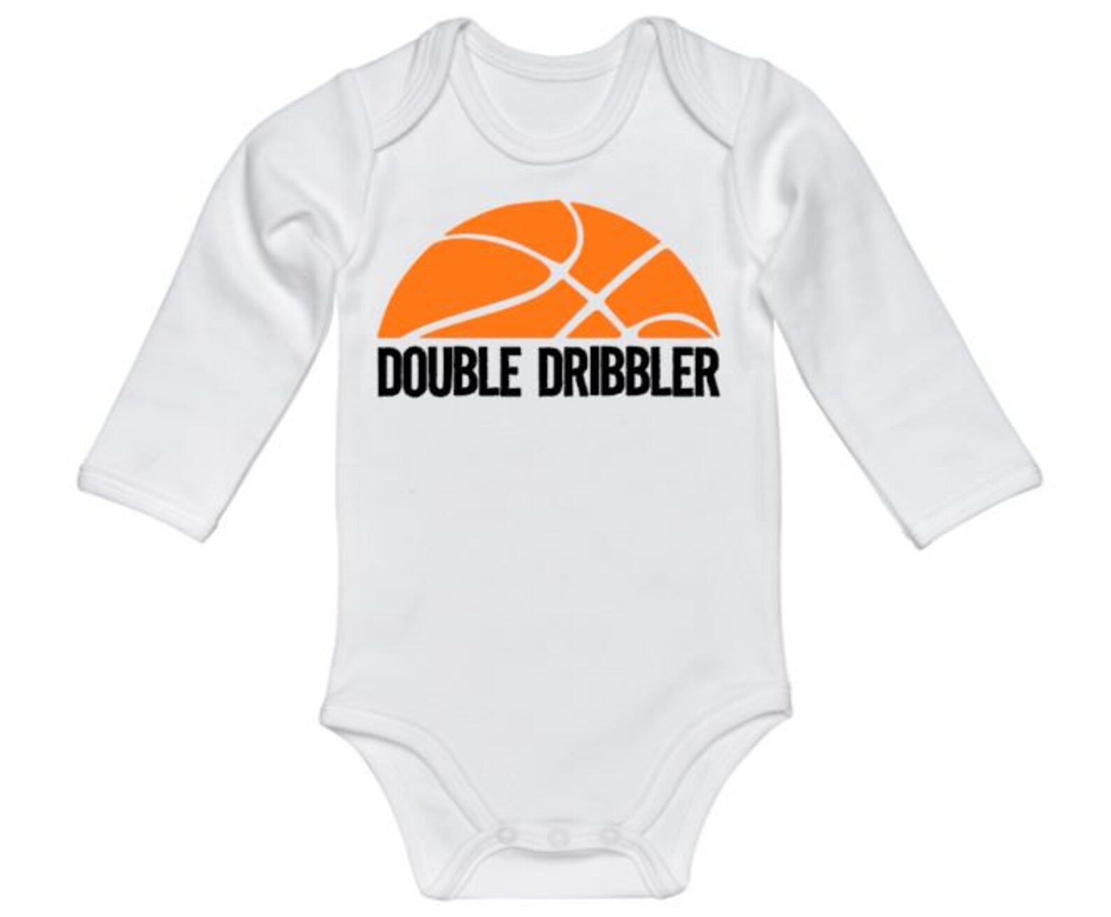 Basketball Onesie Double Dribbler Newborn Basketball Outfit Etsy