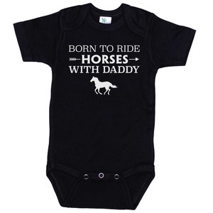 Horse Onesie®, Born To Ride Horses With Daddy, Horse Bodysuit, Horse Romper, Born To Ride, Baby Horse Outfit, Newborn Horse Onesie®, Horses