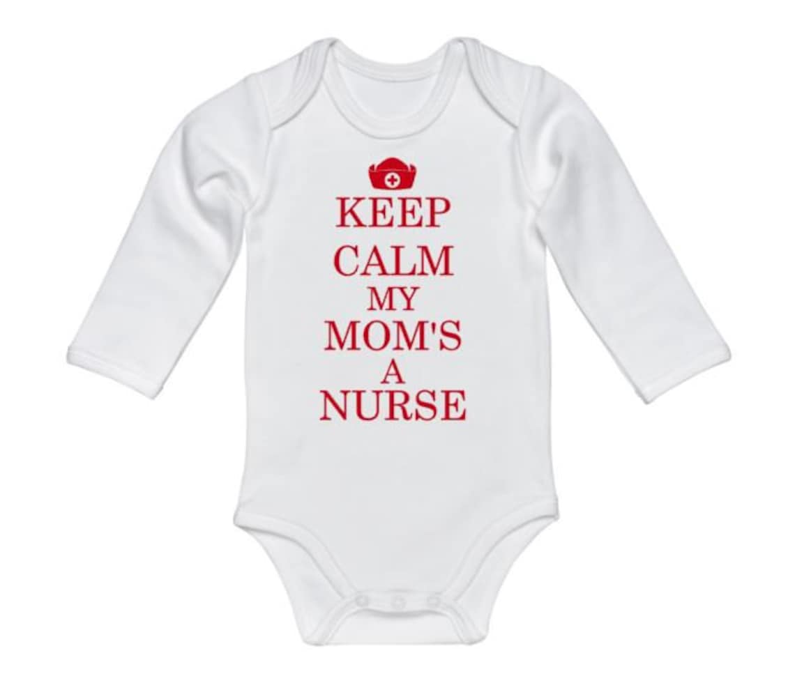 Nurse Mom Keep Calm My Mom's A Nurse Nurse Onesie Gift - Etsy