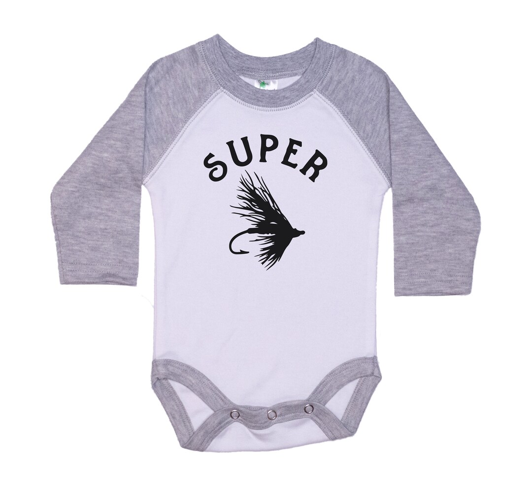 Fly Fishing Onesie® Super Fly Raglan Onesie® Fishing Etsy