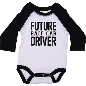 Future Race Car Driver, Race Car Onesie®, Race Car Bodysuit, Raglan Onesie®, Baby Shower Gift, Racing Onesie®, Racing Bodysuit, Baby Racing