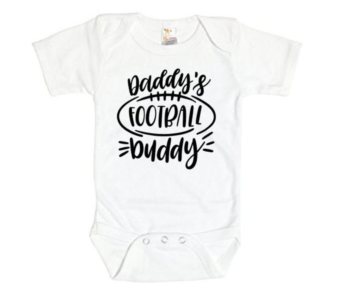 Football Onesie Daddy's Football Buddy Baby Football Etsy
