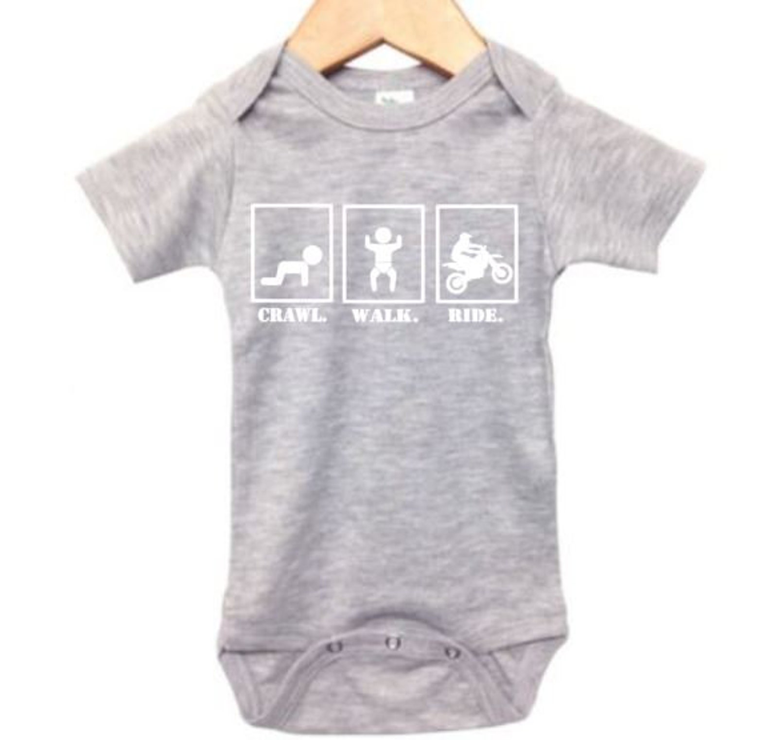 Dirt Bike Onesie Crawl Walk Ride Dirt Bike Bodysuit Etsy