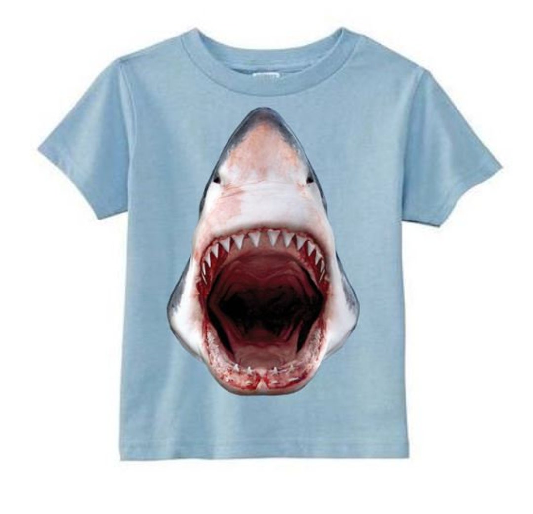 Kids Shark Shirt Shark Jaws Toddler Shark Shirt Shark Week Etsy