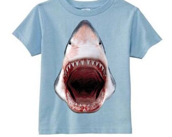 Kids Shark Shirt, Shark Jaws, Toddler Shark Shirt, Shark Week, Shark Apparel, Children's Shark T, Shark Tee, Kids Shark T-shirt, Sharks