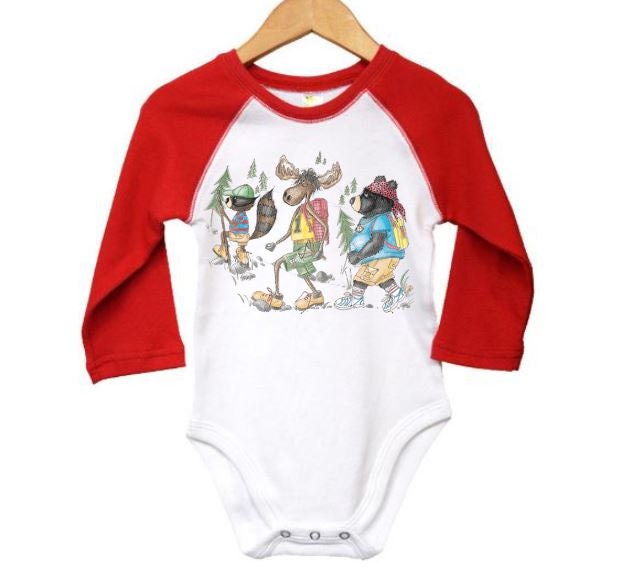 Hiking Onesie The Hikers Baby Hiking Outfit SOLAR PRINT Etsy