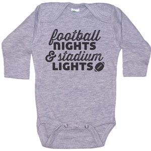 Baby Football Onesie®, Football Nights & Stadium Lights, Super Soft Bodysuit, Sublimated Design, Newborn Football Onesie®, Football Baby