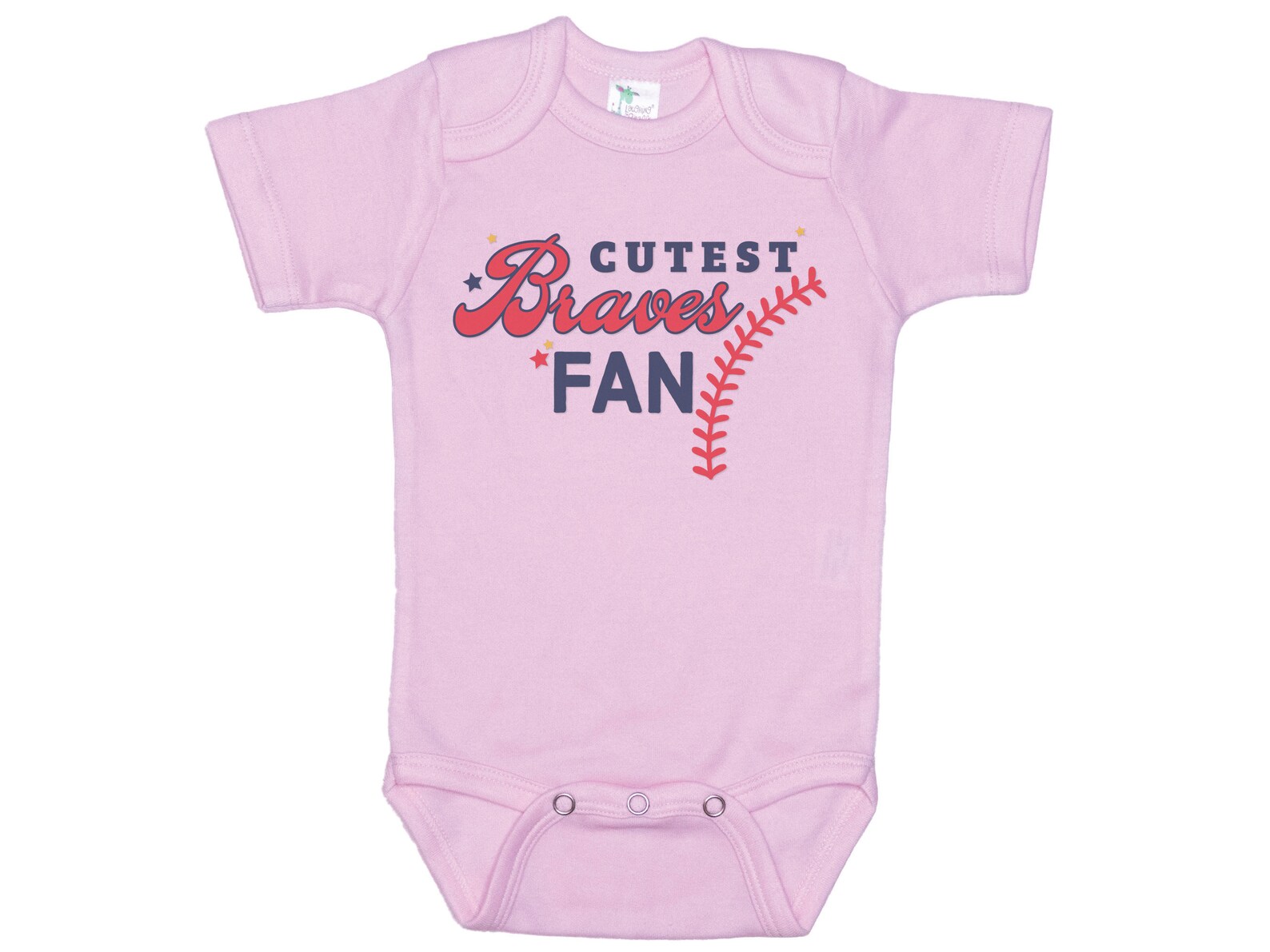 My Grandpa Says I'm A Braves Fan Baby Bodysuit - 100% Cotton Onesie For Little Baseball Fans