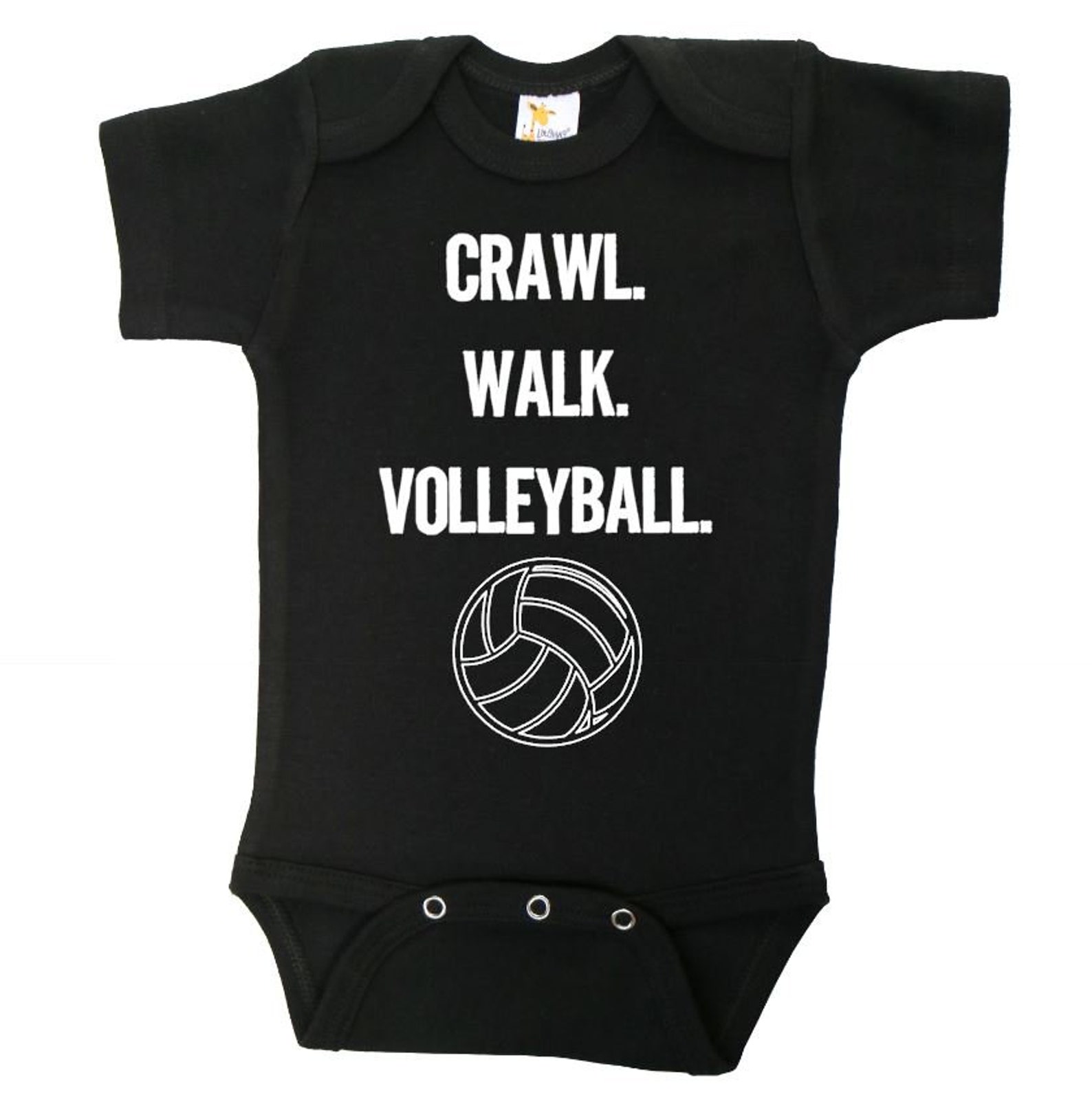 Volleyball Onesie Crawl Walk Volleyball Volleyball Baby Etsy