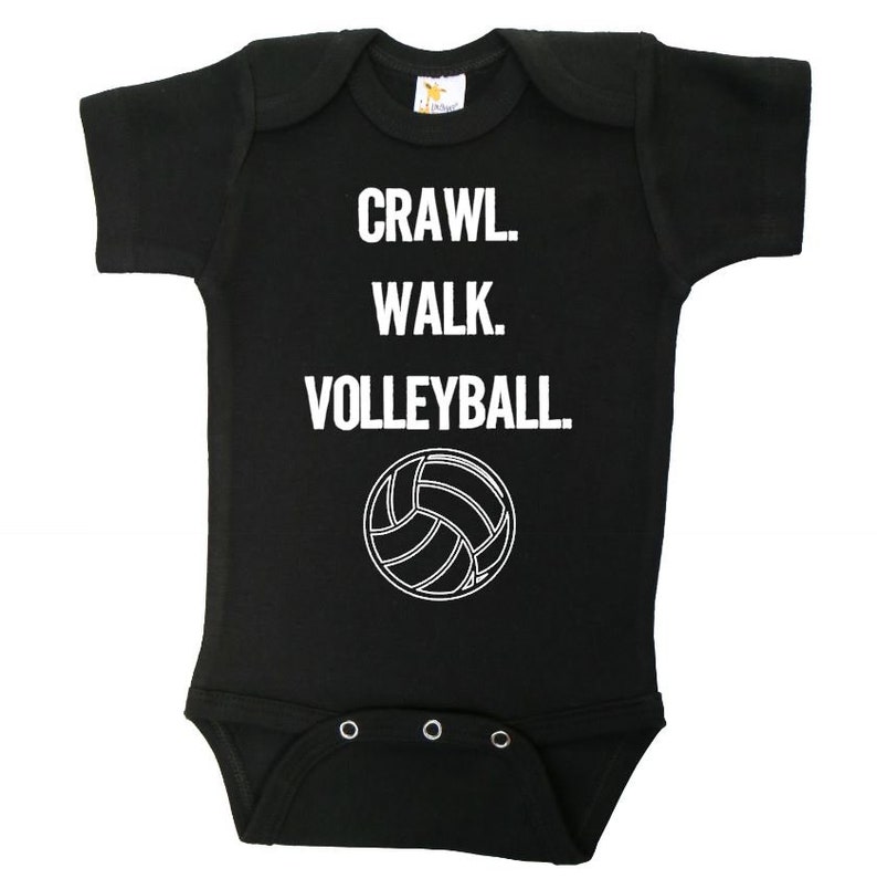 Volleyball Onesie Crawl Walk Volleyball Volleyball Baby Etsy