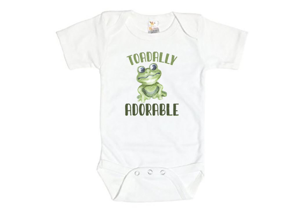 Frog Onesie Toadally Adorable Baby Frog Outfit Frog Etsy