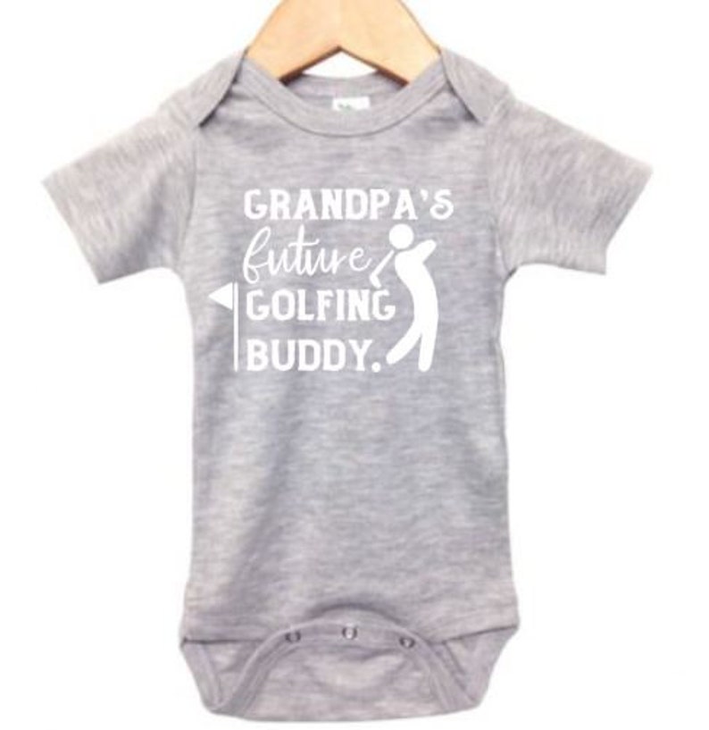 Grandpa Baby Onesie Grandpa's Future Golfing Buddy Etsy