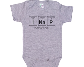 Funny Baby Clothes, I Nap Periodically, Science Onesie®, Trendy Newborn Outfit, Science Bodysuit, Science Romper, Baby Shower Gift, Infant