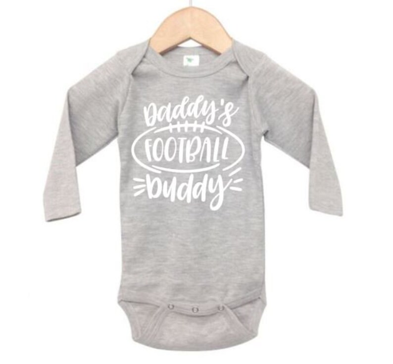 Football Onesie Daddy's Football Buddy Baby Football Etsy