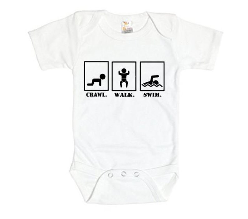 Swimming Onesie Crawl Walk Swim Baby Swimming Outfit Baby Etsy